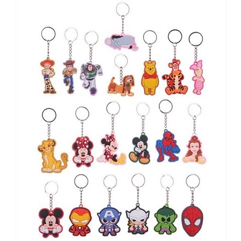 KEYCHAIN 2D LICENSES PVC 22 ASSORTED 8X8CM