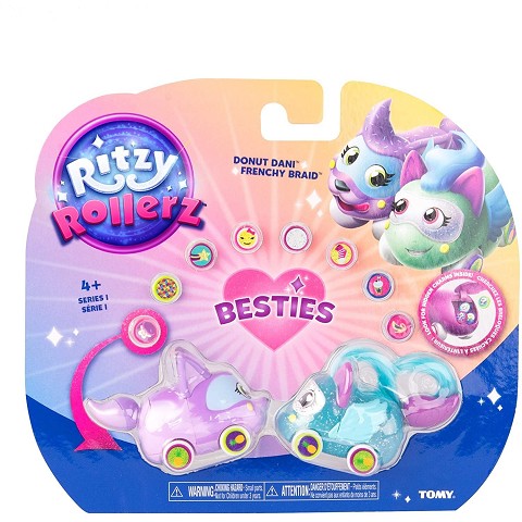 Ritzy Rollerz, simpatico giocattolo da collezione con ciondoli a sorpresa, Sofia Serv e Tori TaDa B