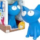 MONEY BOX “SILLY CAT” PVC BLUE 12X18CM